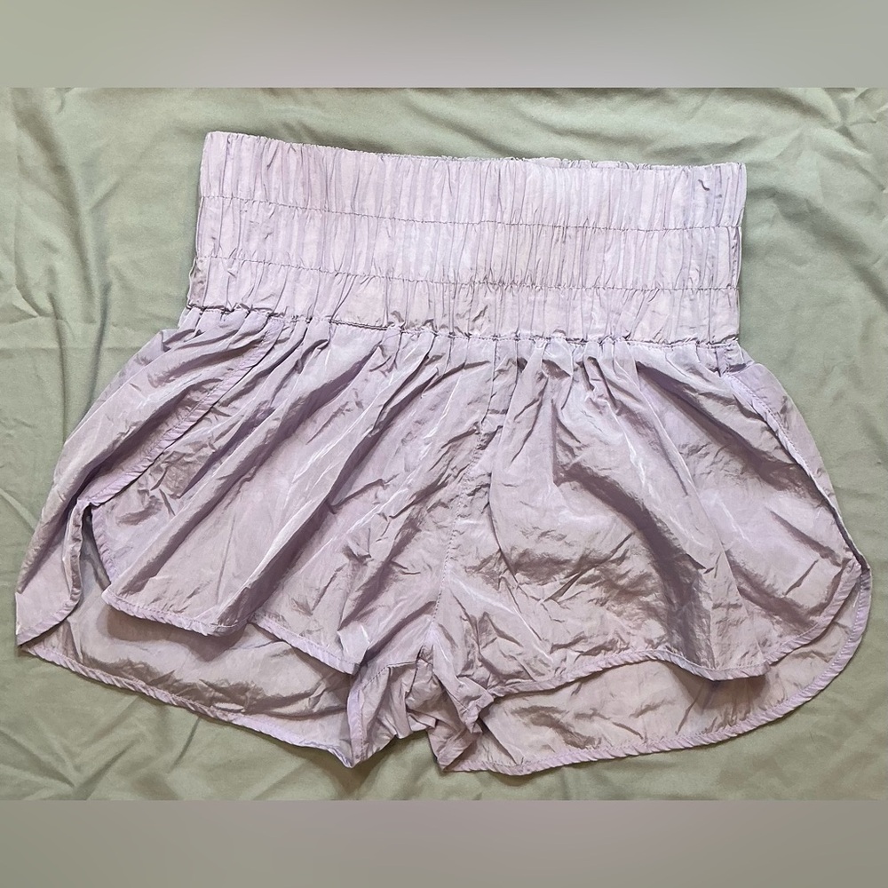 High Waist Purple Athletic Shorts